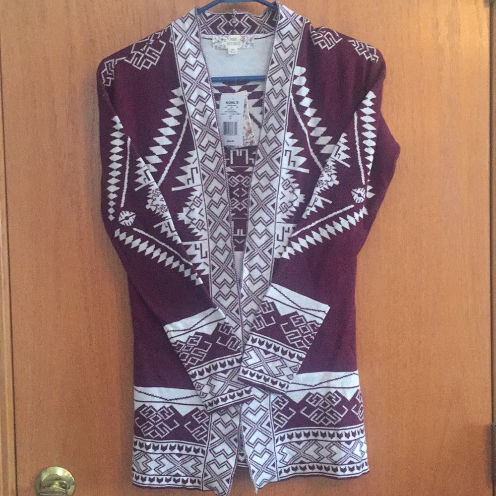Junior XS cardigan NWT